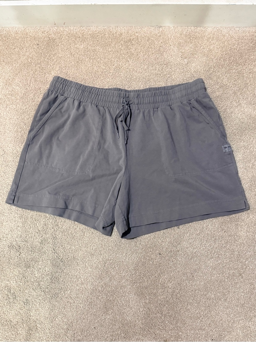 Life Is Good Grey Crusher Flex Elastic Waist Shorts Size XL